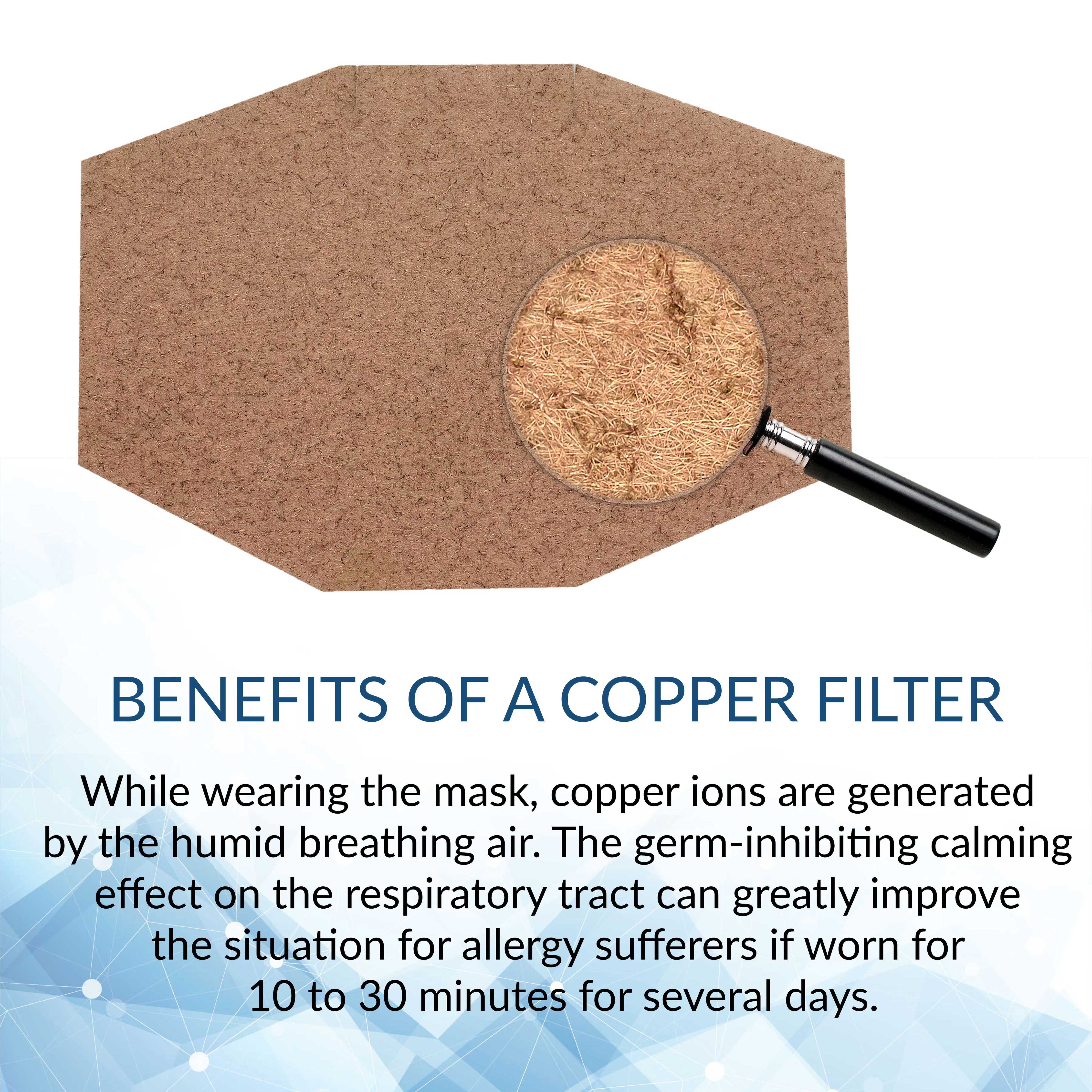 Dr. Hoffmann™ Childrens Face Mask with Included Copper Filters - FREE Shipping